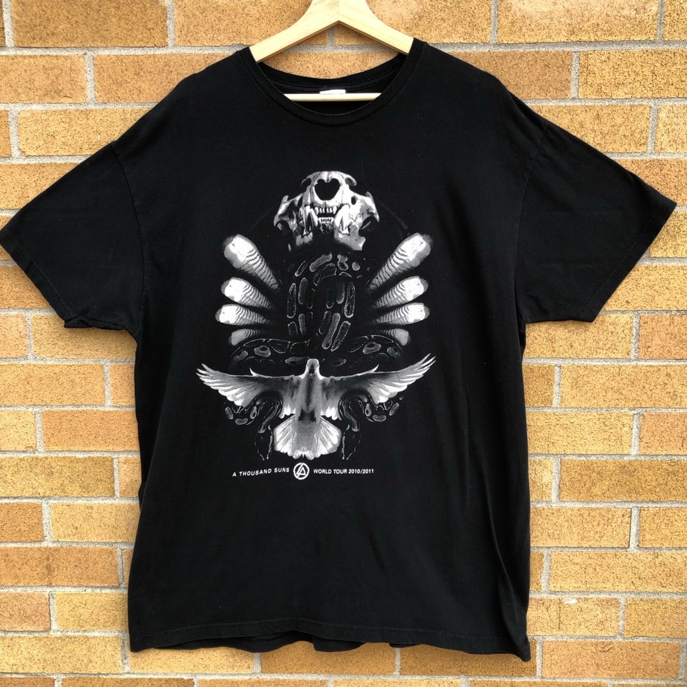 Linkin Park t-shirt A Thousand Suns: World Tour 2010/2011 vintage band tee 2XL🖤
